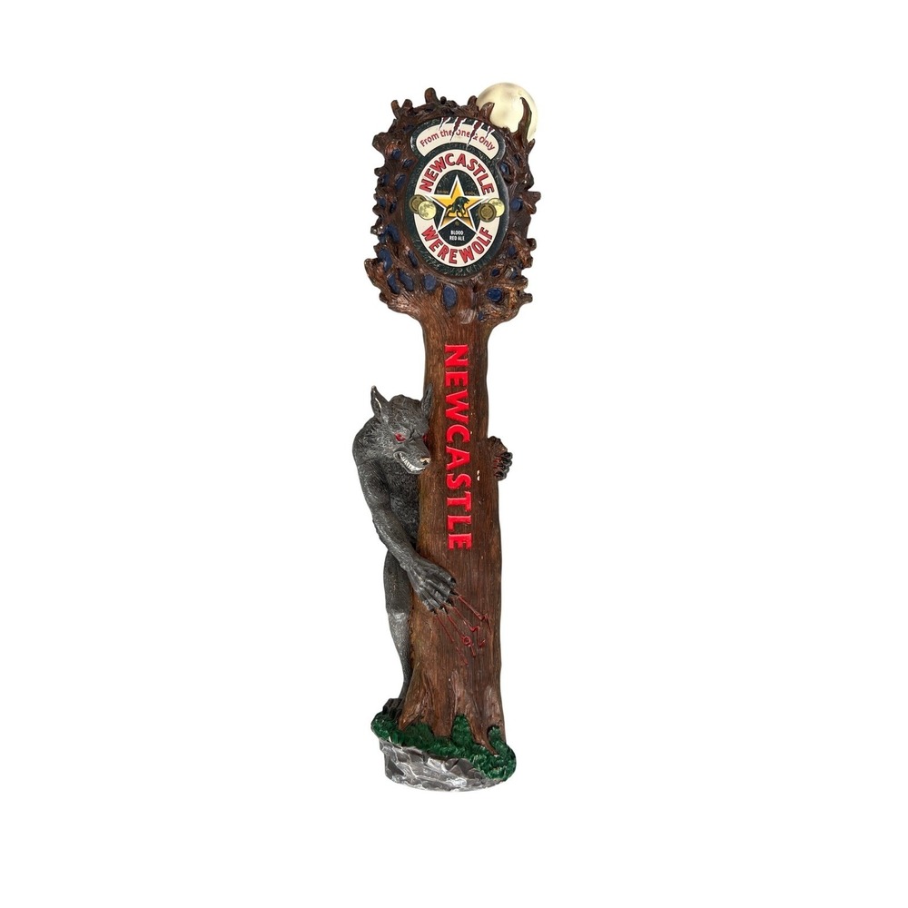 Newcastle Werewolf Blood Red Ale Beer Tap Handle Limited Edition Barware